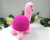 Crochet Toy Amigurumi Turtle  Nursery Shelf Sitter  Decoration