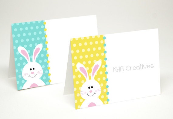 Bunny Place Cards - DIY Printable Digital File