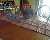 Rustic Flag Rag Quilt Table Runner