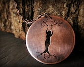 Lady of the Forest - Mother Nature Pendant in Copper - StrayStones