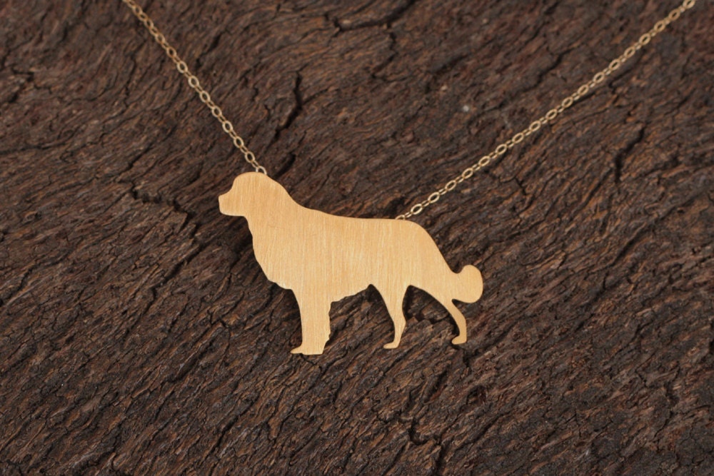 Golden Retriever Necklace, Gold Dog Necklace, Retriever Jewelry- Free Shipping- Ready to Ship