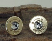 Starline Colt 45 - Crystal - Ultra Thin - Bullet Earrings