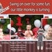 Sock Monkey Invitation Boy - Sock Monkey Invite - 1st Birthday Party Invite - Sock Monkey Birthday  - Sock Monkey Party