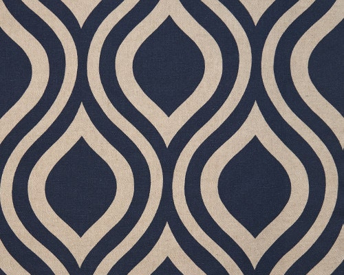 Custom Rod Pocket Curtains-Pair-Emily, Indigo Laken