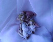 One of a kind jointed Art dolls Flora & May