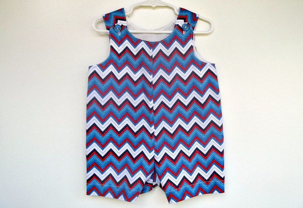 Patriotic Chevron Jonjon, July 4th, Toddler Boy Shorts, Overalls, Summer Children Clothing, Custom Boutique Baby Boy Clothes
