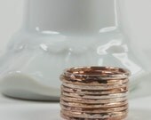 Stacking Rings Rose Gold Set of 10
