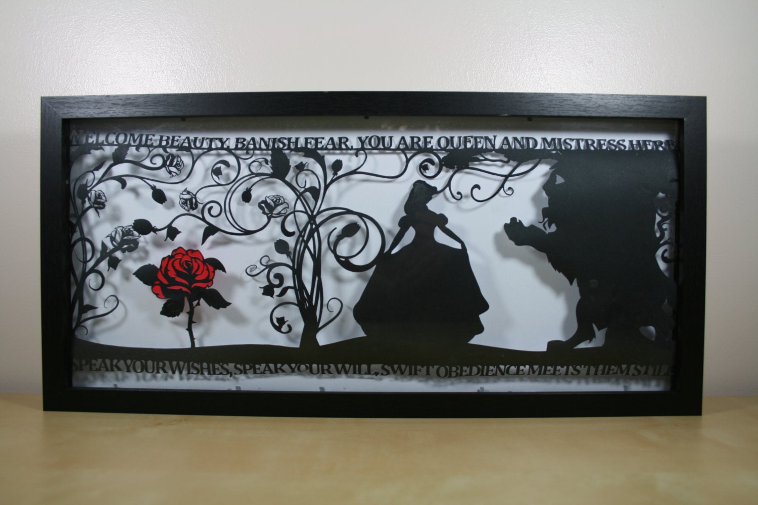 The Beauty of a Beast Papercut