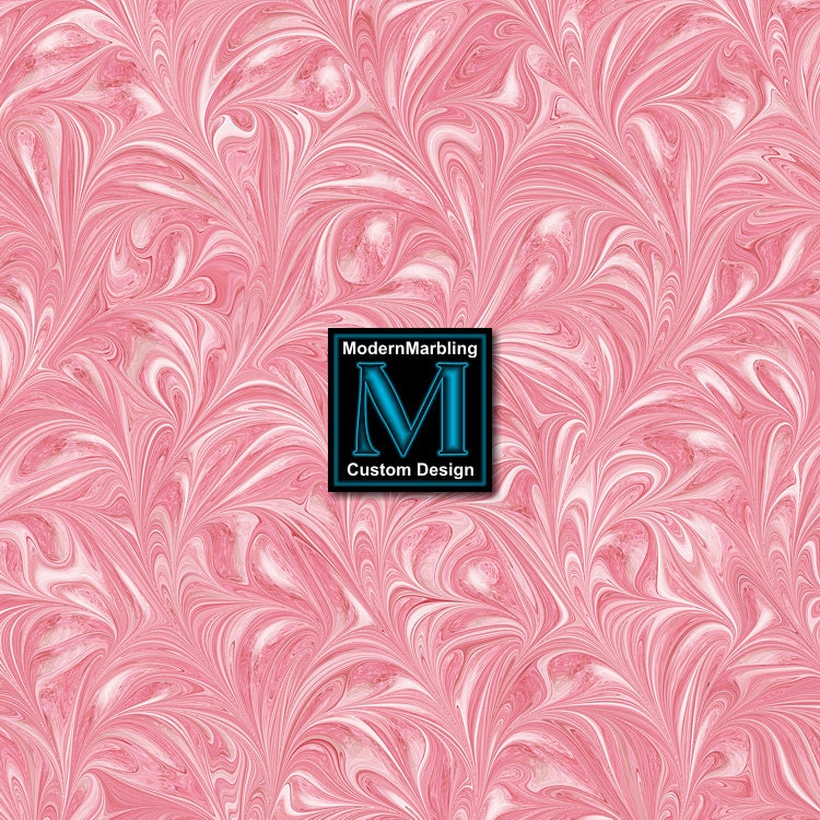 Light Pink Swirl - Digital Marbling Design - Marbled Scrapbook Paper - Background Texture - Collage Element - Download
