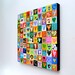 100 HEARTS love art mixed media hearts ORIGINAL art by Elizabeth Rosen