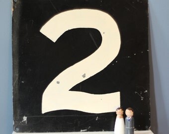 Metal Number Sign - Number 2