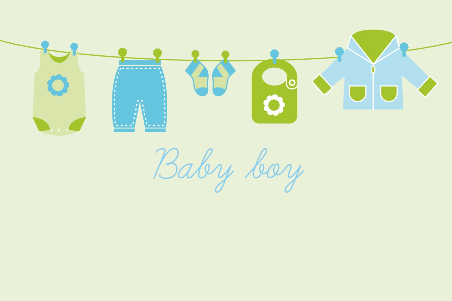 BOY BABY SHOWER Backdrop Printable Artwork - Personalized for your Birthday Party Il_170x135