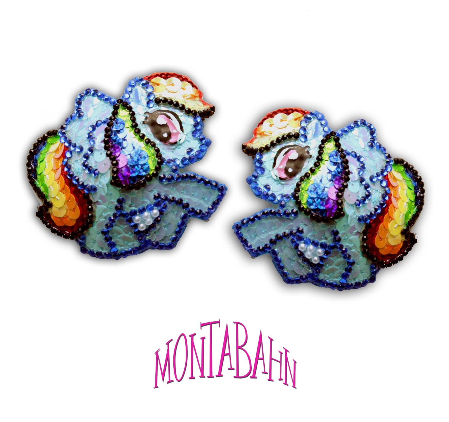 Pasties Nipple Tassels Burlesque - My Little Rainbow Pink Horse