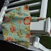 Large Handmade Beach Bag/ Tote Bag or Diaper Bag in Light Blue and Yellow Flower