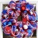 Patriotic Mesh Wreath USA America