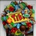 Tiki Time Summer Mesh Wreath