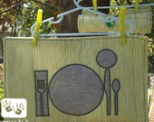2 Adorable Montessori Teach Me Placemats...Free Personalization  and you pick the fabric