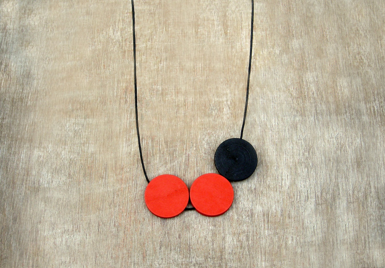 Wooden  Necklace-Geometric- Eco-Natural-Circle