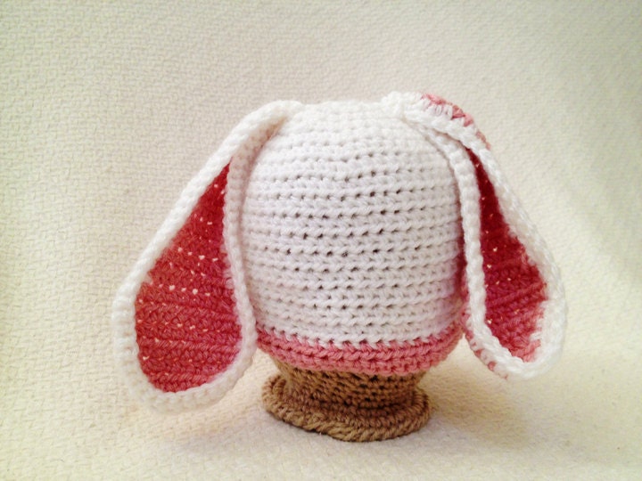 Crochet Bunny Hat - size 6-12 months
