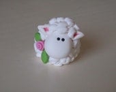 Polymer Clay Baby Lamb