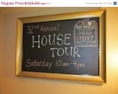 ON SALE Big Fancy Chalkboard Gold Framed Wedding Reception Gala Formal Event Shabby Chic Vintage Antique