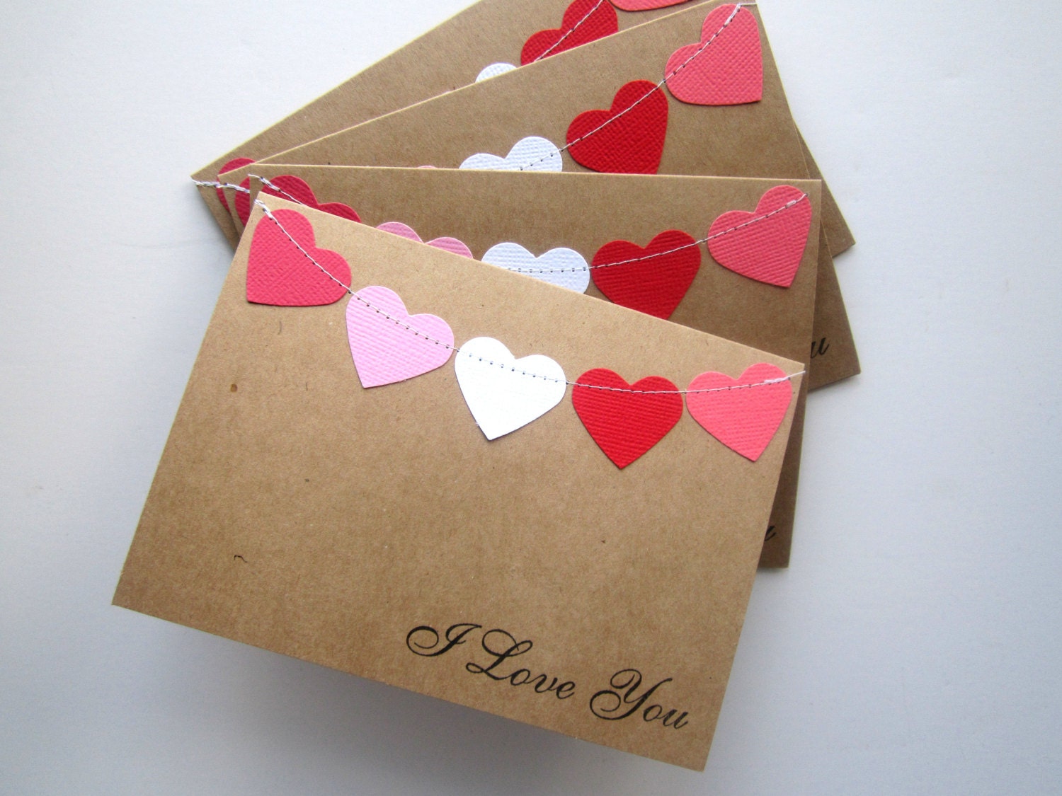 Wedding Cards, I Love You, Set of 8, Queen of Hearts