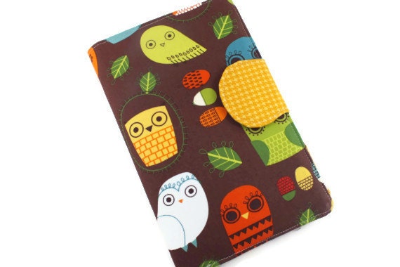 iPad Mini, RETRO OWL  Kindle Paperwhite, eReader Cover Kindle, Nook Cover, Nexus 7, Kobo Cover, Kindle Fire, Kindle HD 7