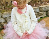 Necklace and hair clip match girl tutu, baby necklace, girl necklace, easter, first birthday, persnickety, spring, chunky bead, kids fly too