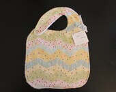 Polka Dot Chevron Bib - Side Snap