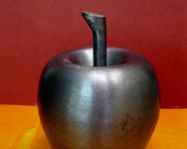 Large Vintage Pewter Apple