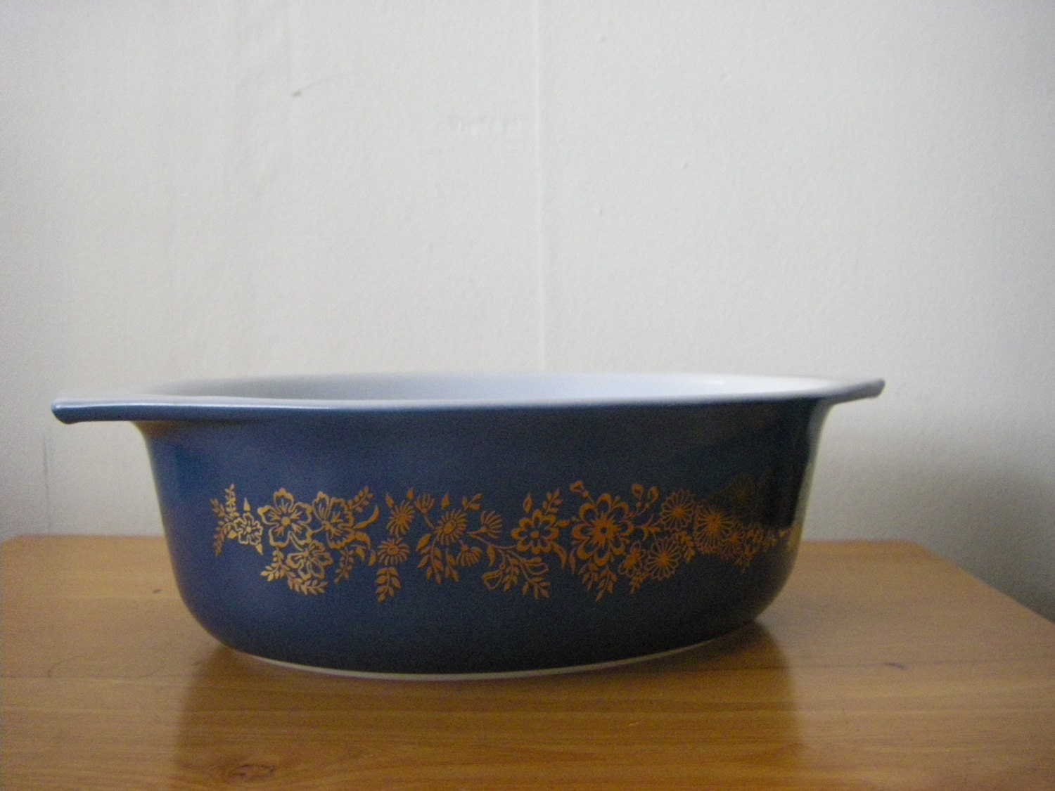 Pyrex Golden Bouquet 1.5 Qt Casserole