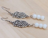 Silver Owl Earrings