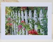 White Picket Fence Photo Greeting Card