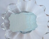 White/Blue Double Sided Wedding, Escort, Place cards, tags, 50pc