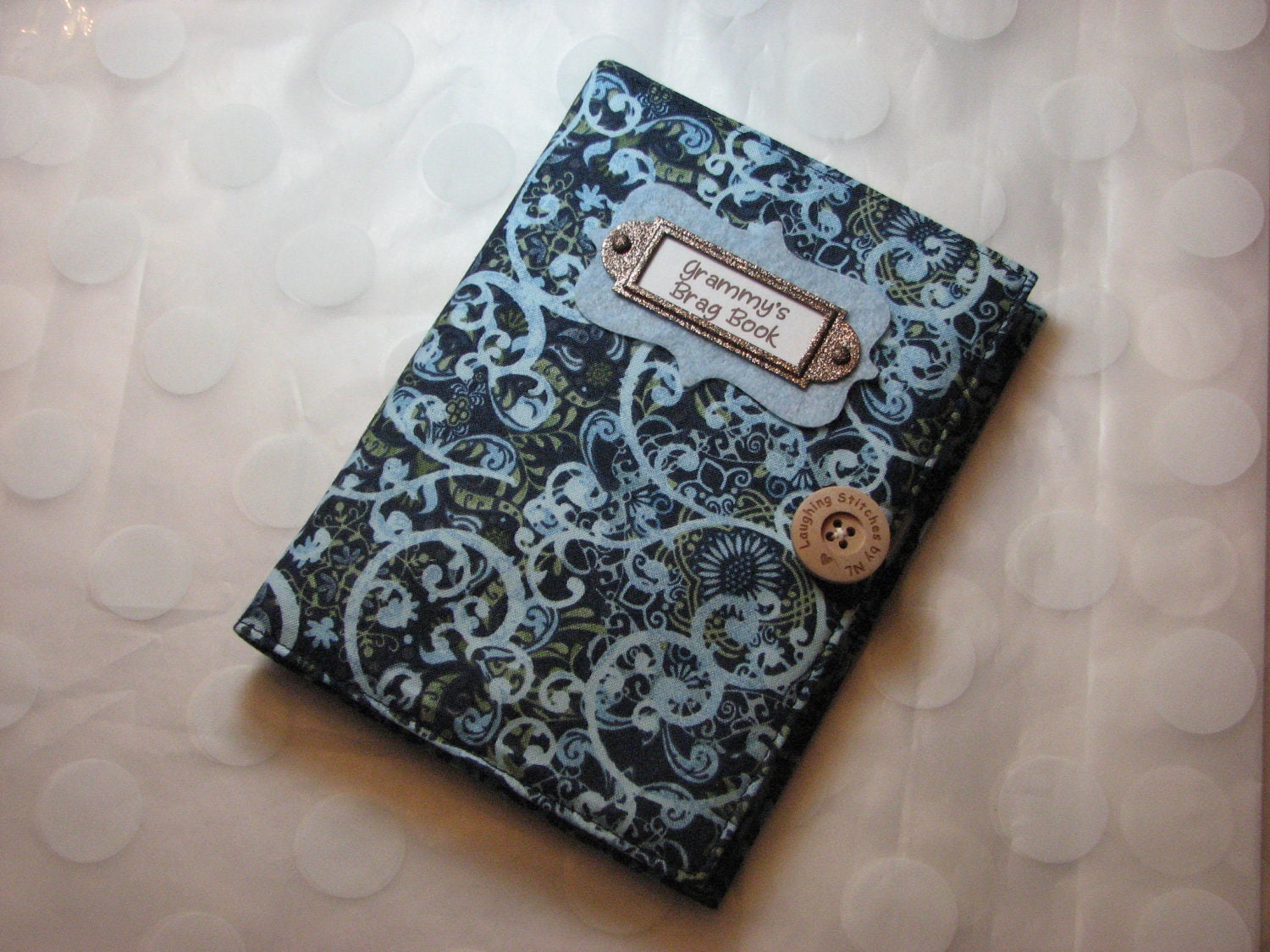 Photo Album Personalized Brag Book Blue - holds 48 Pictures