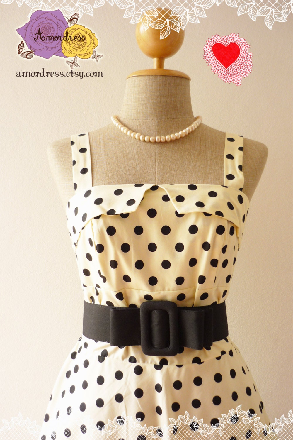 Pin Up Girl Mini Dress Vintage Inspired Dress Day Dress Party Wedding Bridesmaid Summer Dress -Size XS-