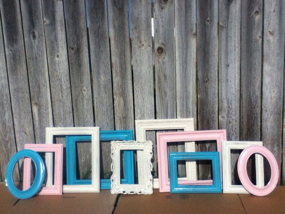 Custom PICTURE FRAMES - shabby chic - Vintage Style - Glass and Backing