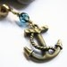 Anchor Belly Button Jewelry, Gold Bellybutton RIng