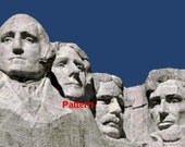 Mt. Rushmore N2. Counted Cross Stitch Pattern. PDF Files. Free shipping.