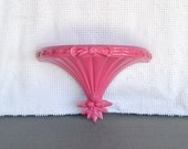 Hot Bright Pink Shelf Upcycled Vintage Resin Wall Decor... Upcycled Resin shelf Nursery Teen Dorm Modern Home bathroom Decor