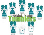 Set of 8 Bridal Party Gifts Wedding Party Gifts Personalized 16 oz. Acrylic Tumblers