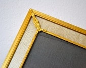 Antique Vintage Picture Frame, 10x12, Art Deco Gold Brass Tone, 1960s Ornate Shabby Chic Home Decor