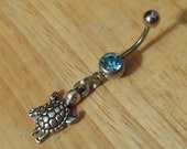 Belly button ring - Body Jewelry - Turtle Belly Button ring