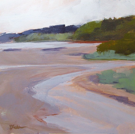 painting plein air landscape Beach Seattle
