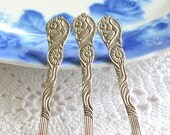 Mocha demitasse spoons vintage Swedish coffee spoons set of three