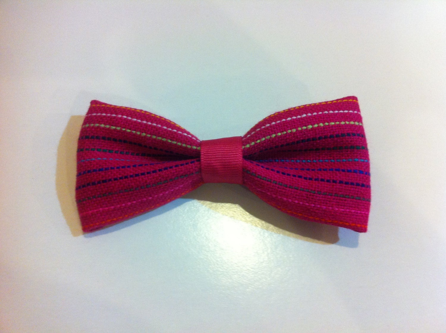 Pink Mexican Fabric Bow