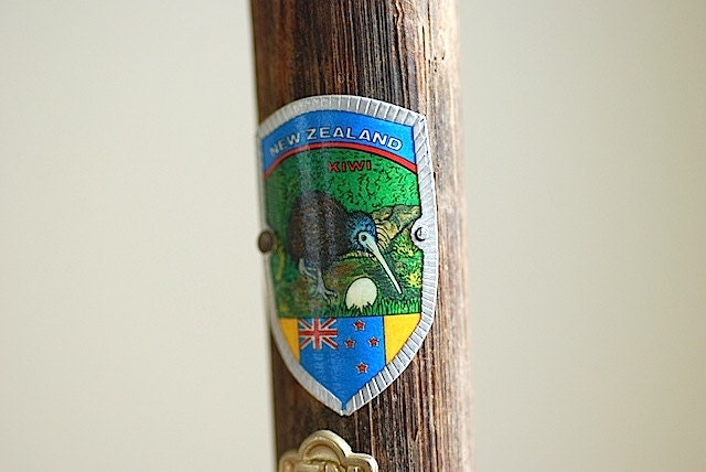Gentleman's Walking Stick - Travel With Me, Fathers Day Gift For Grandpa, Travel Badges on Walking Stick,