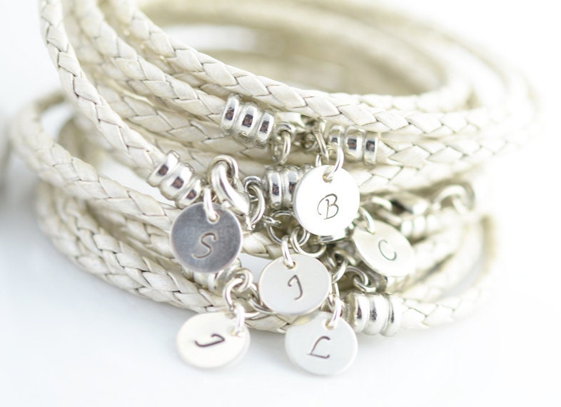 Personalized Bridesmaid Gift, Customized Bridesmaid Gifts, Personalized Bridesmaid Bracelet, initial bracelet ,sterling silver