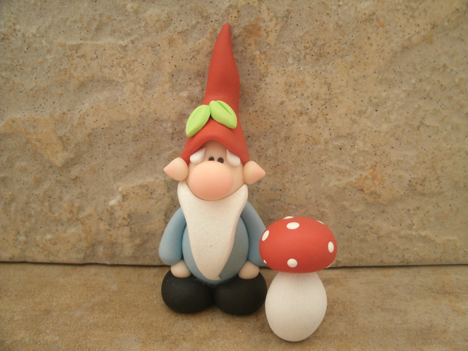 Garden Gnome and Mushroom