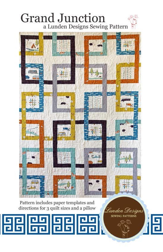 Grand Junction Interlocking Squares Quilt by PinkDoorFabrics